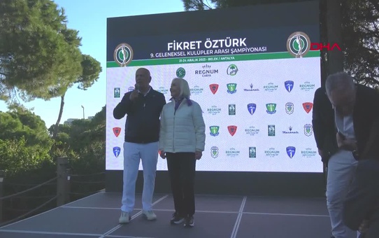 Fikret Öztürk Golf Turnuvası sona erdi