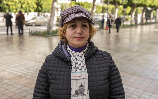 Tunus'ta 'Yasemin Devrimi'nin 13'üncü yılında sokak gösterilerine katılanlar AA muhabirine konuştu