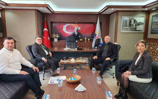 ZBEÜ Rektörü Prof. Dr. İsmail Hakkı Özölçer, Kdz. Ereğli TSO Başkanı Arslan Keleş'i ziyaret etti