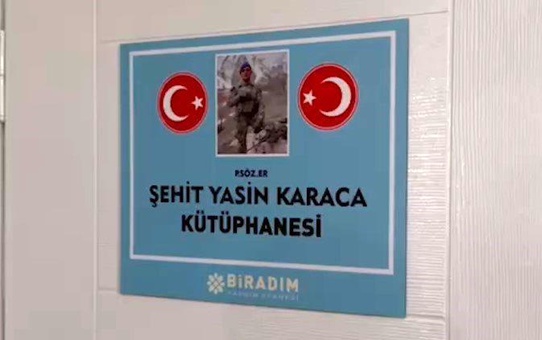 Kuzey Irak'ta şehit düşen Piyade Sözleşmeli Er Yasin Karaca'nın adı okuduğu okulda yaşatılacak