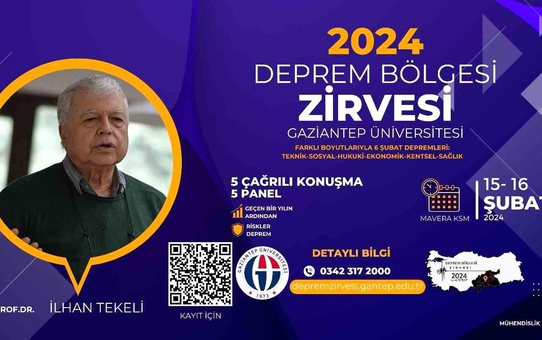 GAÜN Mühendislik Fakültesi Deprem Bölgesi Zirvesi'nde Özel Oturum Düzenleyecek