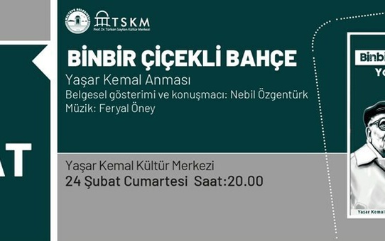 Yaşar Kemal'in anısına düzenlenen program Maltepe Belediyesi'nde gerçekleşecek