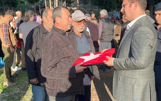 Kore gazisi Ali Taşgın'ın cenazesi Kumluca'da defnedildi