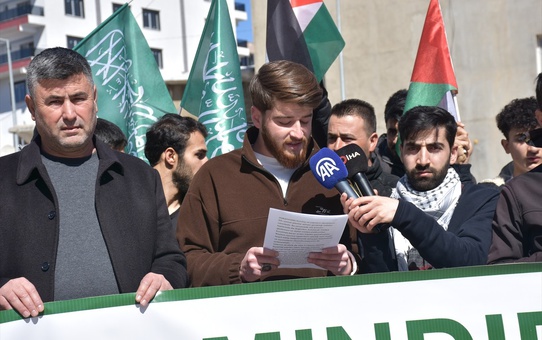 Şırnak'ta İsrail'in Gazze'ye saldırıları protesto edildi