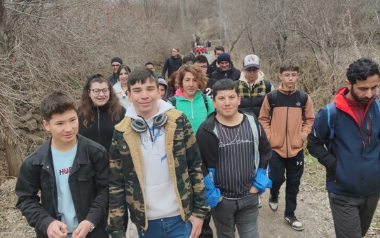 Kayseri'de lise öğrencilerine Koramaz Vadisi'nde gezi düzenlendi