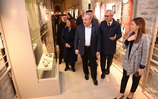 Eski TBMM Başkanı Mustafa Şentop, Keşan Kent Müzesi'ni ziyaret etti