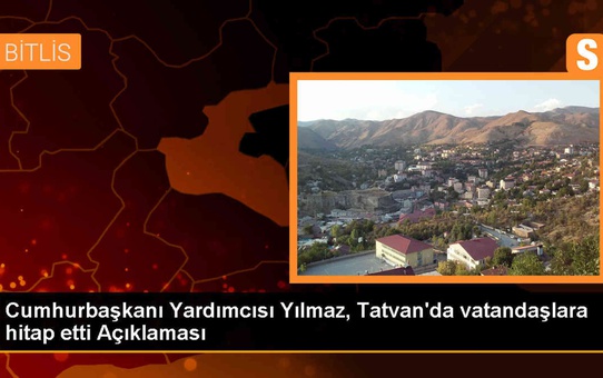 Cumhurbaşkanı Yardımcısı Cevdet Yılmaz: Biz eser ve hizmet siyaseti yapıyoruz