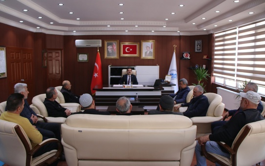 Şarkışla Belediye Başkanı Ahmet Turgay Oğuz'a veda ve teşekkür ziyareti