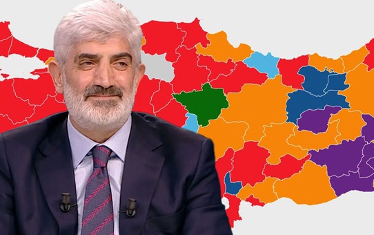 Ünlü anketçi İhsan Aktaş da şaşkın! Haberler.com canlı yayınında kızaran haritayı sorduk