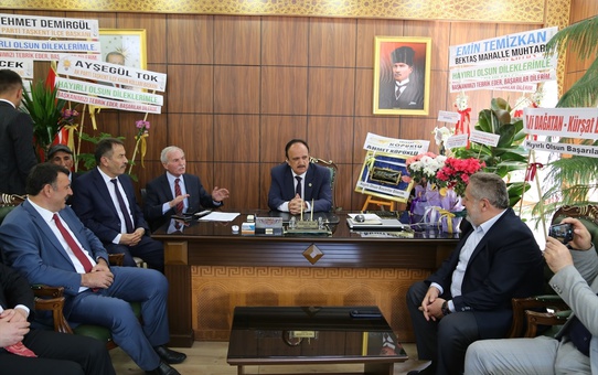 Taşkent ilçesinde belediye başkanı seçilen Mehmet Acar göreve başladı
