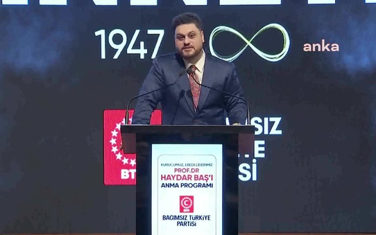 BTP Genel Başkanı Hüseyin Baş, Haydar Baş'ı anma programında konuştu