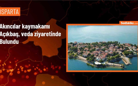 Akıncılar Kaymakamı Saltuk Buğrahan Açıkbaş İlçedeki Kurumlara Veda Ziyaretinde Bulundu