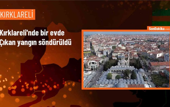 Lüleburgaz'da çıkan yangın itfaiye ekiplerince söndürüldü