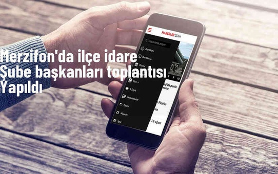 Merzifon'da İdare Şube Başkanları Toplantısı Gerçekleştirildi