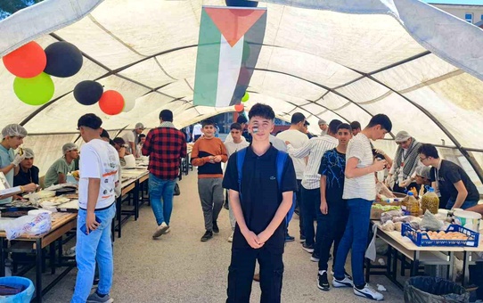 Adıyaman'ın Kahta Anadolu İmam Hatip Lisesi Gazze yararına yardım organizasyonu düzenledi