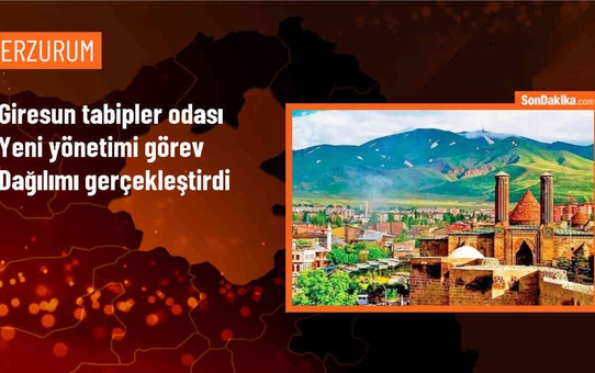 Giresun Tabipler Odası'nın yeni yönetim kurulu görev dağılımı yaptı