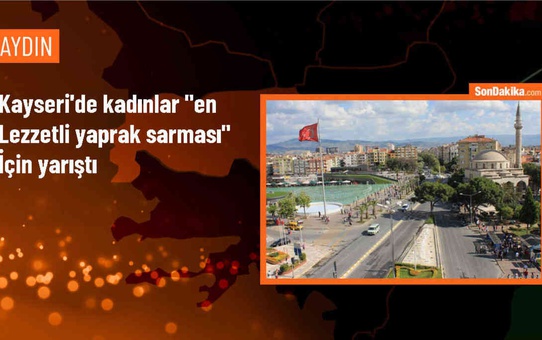 Kayseri'de Anneler Günü'nde Yaprak Sarması Yarışması Düzenlendi