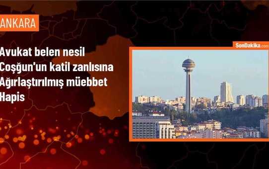 Ankara'da avukat Belen Nesil Coşğun'un katil zanlısı ağırlaştırılmış müebbet hapis cezasına çarptırıldı