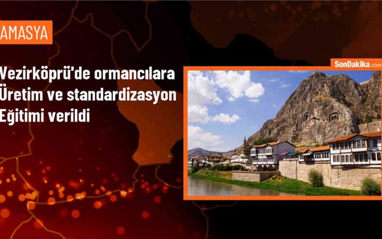 Samsun'un Vezirköprü ilçesinde ormancılara üretim ve standardizasyon eğitimi düzenlendi