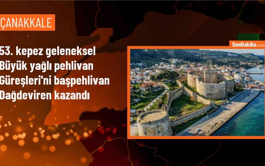 Kepez'te düzenlenen 53. Geleneksel Büyük Yağlı Pehlivan Güreşleri'ni Ertuğrul Dağdeviren kazandı