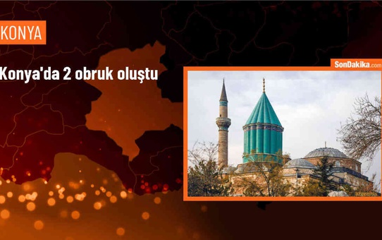 Konya'nın Çumra ilçesinde iki yeni obruk oluştu