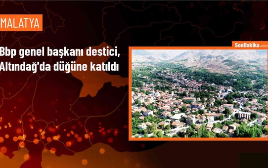 BBP Genel Başkanı Mustafa Destici, partili bir arkadaşının düğününde nikah şahitliği yaptı