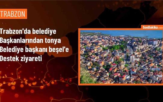 Trabzon Büyükşehir Belediye Başkanı ve ilçe belediye başkanları Tonya Belediye Başkanı Osman Beşel'i ziyaret etti