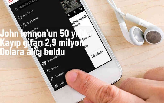 John Lennon'a ait kayıp gitar 2,9 milyon dolara satıldı