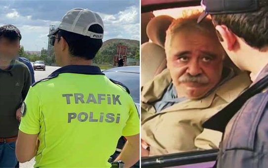 ''Ehliyetin nerede?'' diyen polis, Levent Kırca repliği gibi cevap aldı