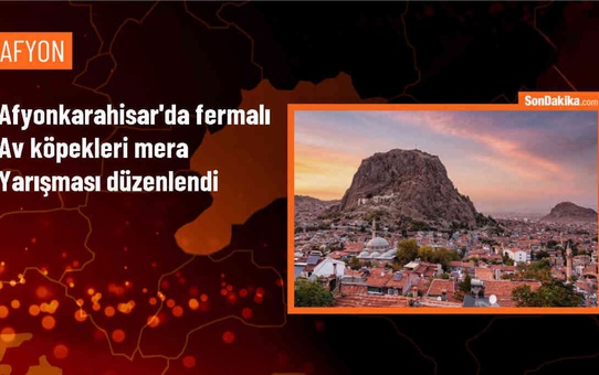Sandıklı'da Fermalı Av Köpekleri Mera Yarışması Gerçekleştirildi