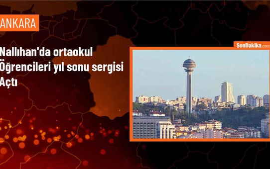 Nallıhan'da Sakarya Ortaokulu'nda Sene Sonu Sergisi Açıldı