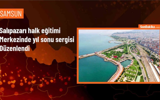 Salıpazarı'nda Halk Eğitim Merkezi kursiyerlerinin ürünleri sergilendi