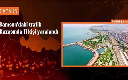 Samsun'da Kamyonla Minibüs Çarpışması: 1'i Ağır 11 Yaralı