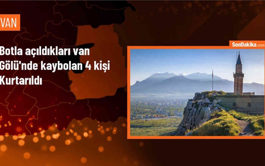 Van Gölü'nde kaybolan 4 kişi kurtarıldı