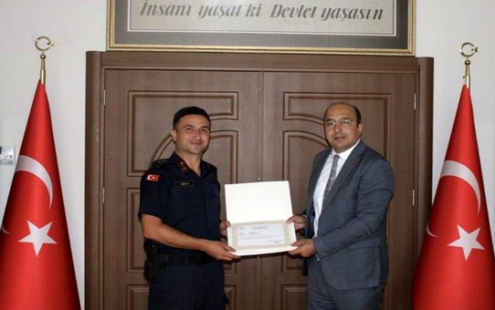 Ergene İlçe Jandarma Komutanı görev değişikliği