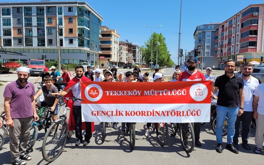 Samsun'da 15 Temmuz anısına bisiklet turu düzenlendi
