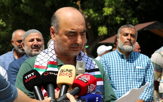 Gaziantep'te İsrail Başbakanı Netanyahu'nun alkışlanması protesto edildi
