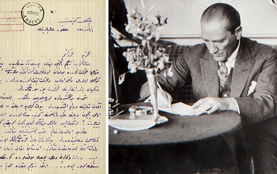 Atatürk'ün süt kardeşi Saime Hanım ile mektuplaşması ortaya çıktı