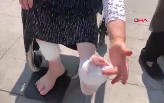 Evine saldıran köpekler tarafından yaralanan kadın hastaneye kaldırıldı