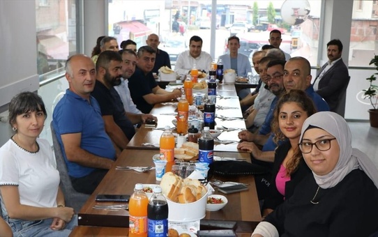 Sinop'un Erfelek ilçesinde İlçe Emniyet Müdürü Metin Keskin için veda yemeği düzenlendi
