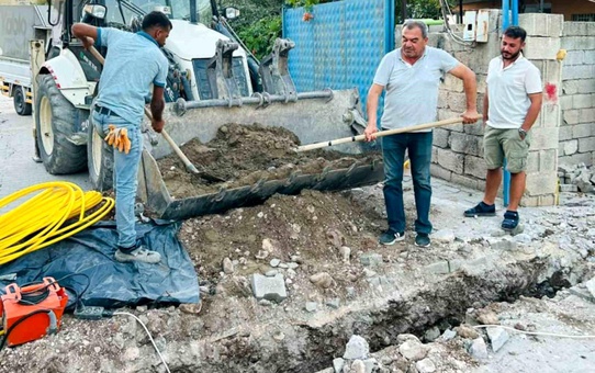 Araban ilçesinde doğalgaz hattı çalışmaları devam ediyor
