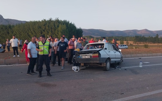 Tokat'ta ölümcül kaza: 1 ölü, 1 yaralı