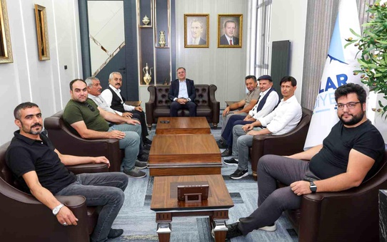 MHP Hacılar İlçe Başkanı ve Teşkilat Üyeleri Hacılar Belediye Başkanını Ziyaret Etti