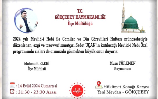 Gökçebey'de Mevlid-i Nebi Etkinliği