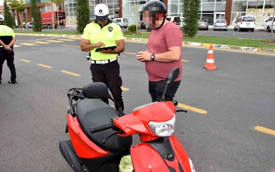 Nevşehir'de Motosiklet Denetimi