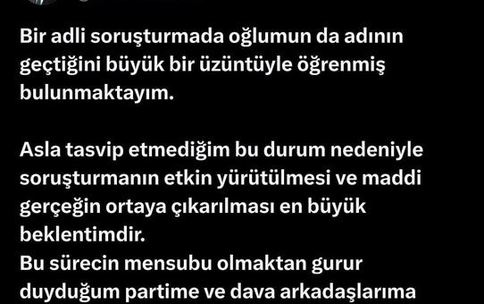 AK Parti Milletvekili Ahmet Zenbilci, Oğlunun İsminin Geçtiği Soruşturma Nedeniyle İstifa Etti