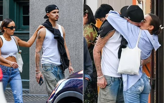 David Beckham'ın oğlu Romeo, New York'ta yeni sevgilisi ile görüntülendi