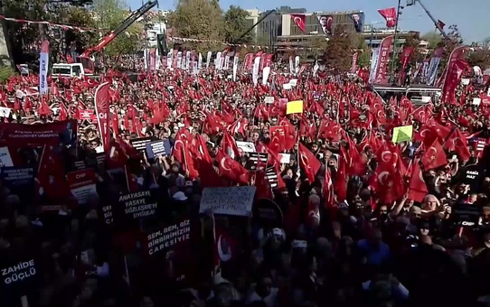 CHP'in Teröre ve Şiddete Karşı Yaşam Hakkı Mitingi... Özgür Özel: 'Bu Milleti Koruyamayanlar, Emanete İhanet Edenlerdir.
