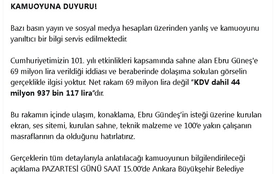 Ebru Güneş'e 69 Milyon İddiasına Yanıt