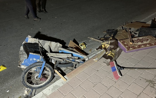 Karaman'da Kağıt Toplayıcısına Otomobil Çarptı